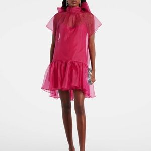 Simkhai beaux bow-detail organza minidress